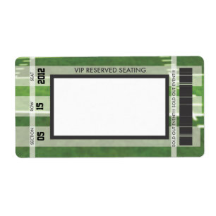 Etiqueta Impressão temático do futebol sua própria etiqu