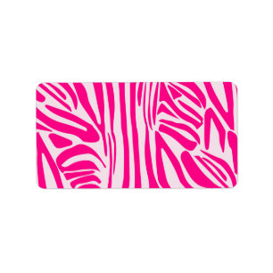 Etiqueta Impressão zebra rosa