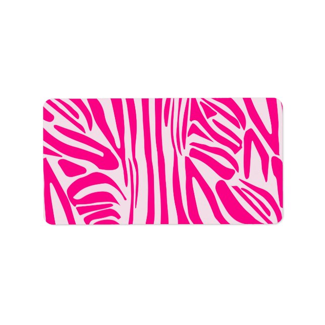 Etiqueta Impressão zebra rosa (Frente)