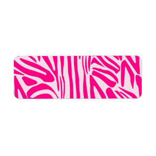 Etiqueta Impressão zebra rosa