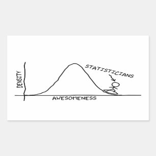 Etiqueta impressionante do estatístico