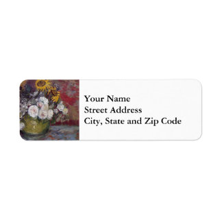 Etiqueta Impressionista Floral Ainda Vida - Vincent van Gog