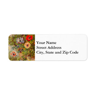 Etiqueta Impressionista Floral - Claude Monet