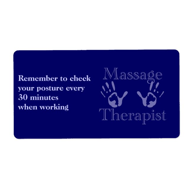 Etiqueta Impressões de Mão Azul (Frente)