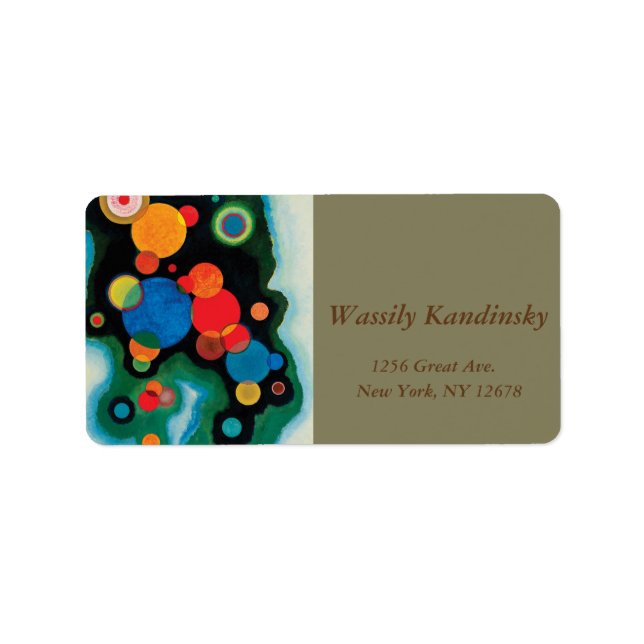 Etiqueta Impulso reforçado por Wassily Kandinsky (Frente)