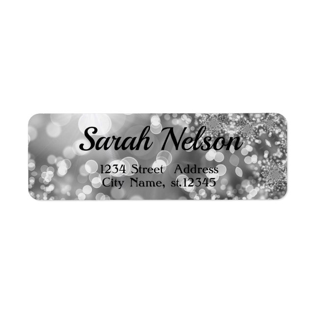 Etiqueta Incrível, Legal, Rótulo Prateado Esparso (Frente)