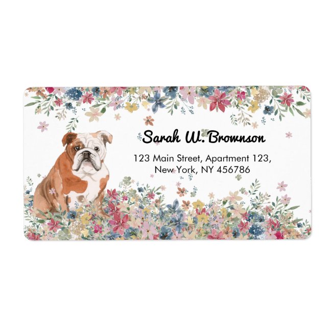 Etiqueta Inglês - British Buldog (Frente)