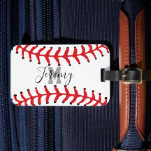 Etiqueta Inicial de Nome e Bagagem do Baseball