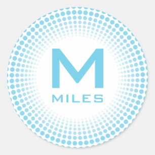 Etiqueta inicial e conhecida do círculo pontilhad