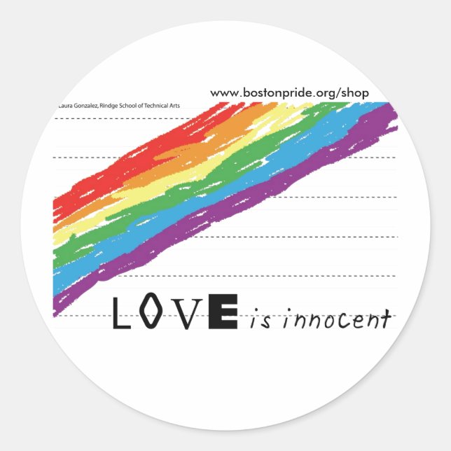 Etiqueta inocente grande (Frente)