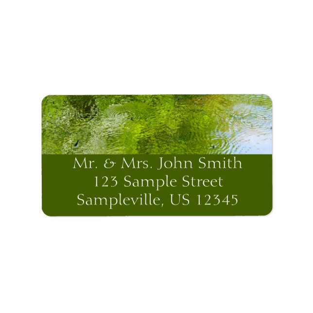 Etiqueta Insetos de água no Parque Estadual de Laurel Hill (Frente)