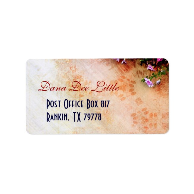 Etiqueta inspirada no sudoeste (Frente)