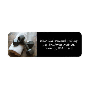 Etiqueta Instrutor ou toalha & água pessoal de Dumbells da