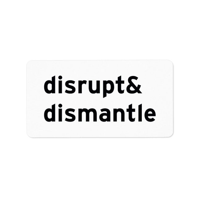 Etiqueta interromper e desmontar (Frente)