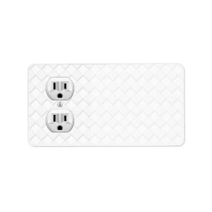 Etiqueta Intervalo De Saída De Parede De Plug Elétrico Pe
