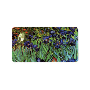Etiqueta Írises de Vincent van Gogh, Arte do Jardim de Vint