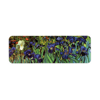 Etiqueta Írises de Vincent van Gogh, Arte do Jardim de Vint