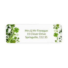 Etiqueta Irish Shanrock (trevo)