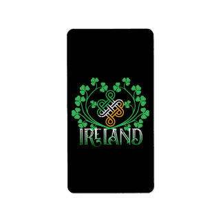ETIQUETA IRLANDA SHAMROCK