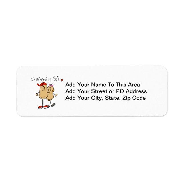 Etiqueta Irmãos Loucos Sobre Minha Irmã (Frente)