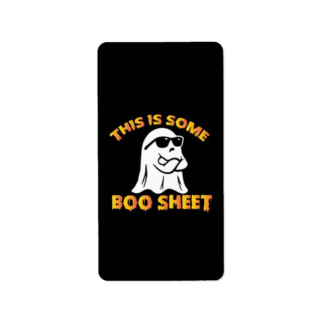 Etiqueta Isto é alguma folha de boo (Frente)
