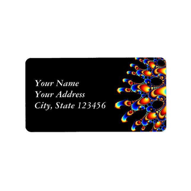 Etiqueta It - Mandelbrot Fractal Art (Frente)