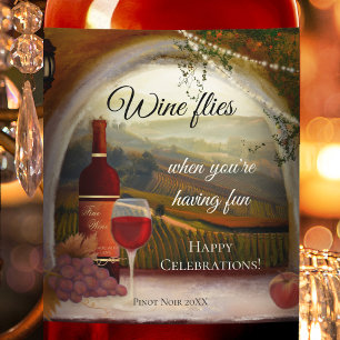 Etiqueta italiana do vinho de Tuscan das belas
