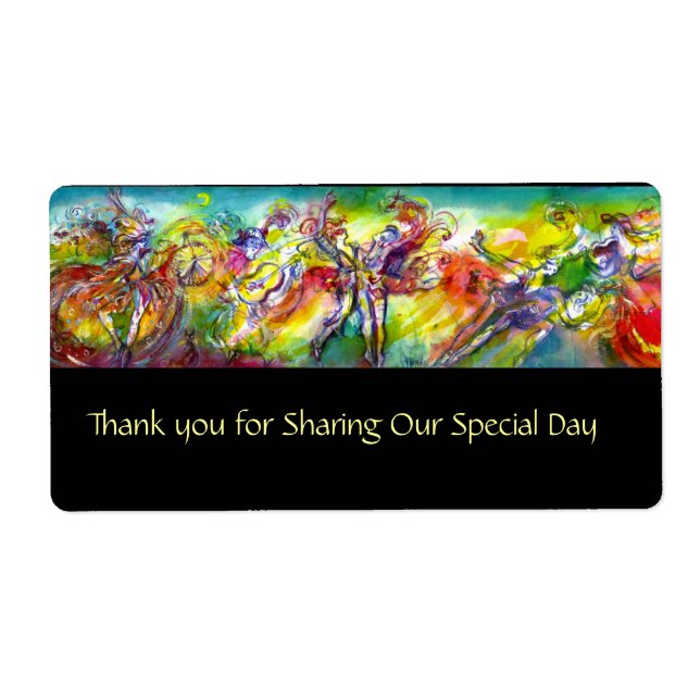 Etiqueta ITALIANO CARNIVAL / Dança,Música,Teatro (Frente)