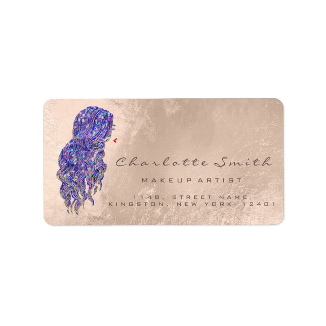 Etiqueta Ivory Makeup Lash Hairdresser Mermaid RSVP (Frente)
