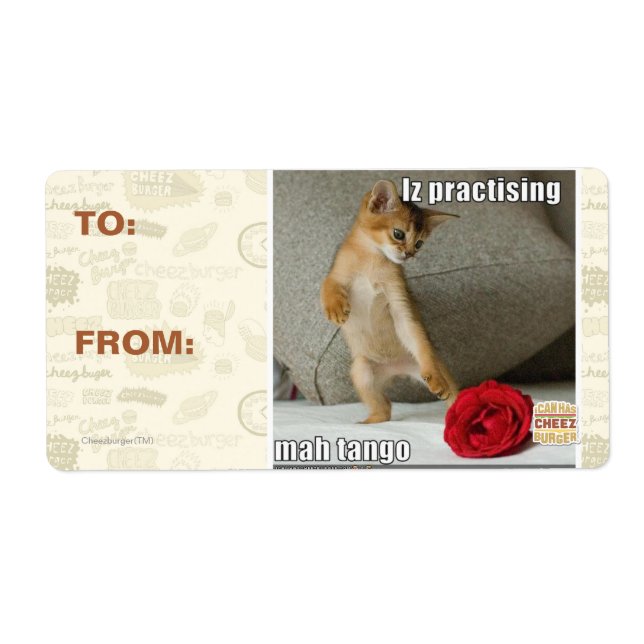 Etiqueta Iz praticando mah tango (Frente)