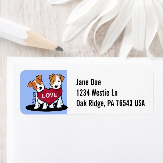 Etiqueta Jack Russell KiniArt (Insitu)