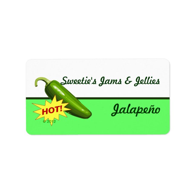 Etiqueta Jalapeño Pepper Labels (Frente)