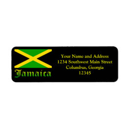 Etiqueta Jamaica Flag, Black, Green and Yellow
