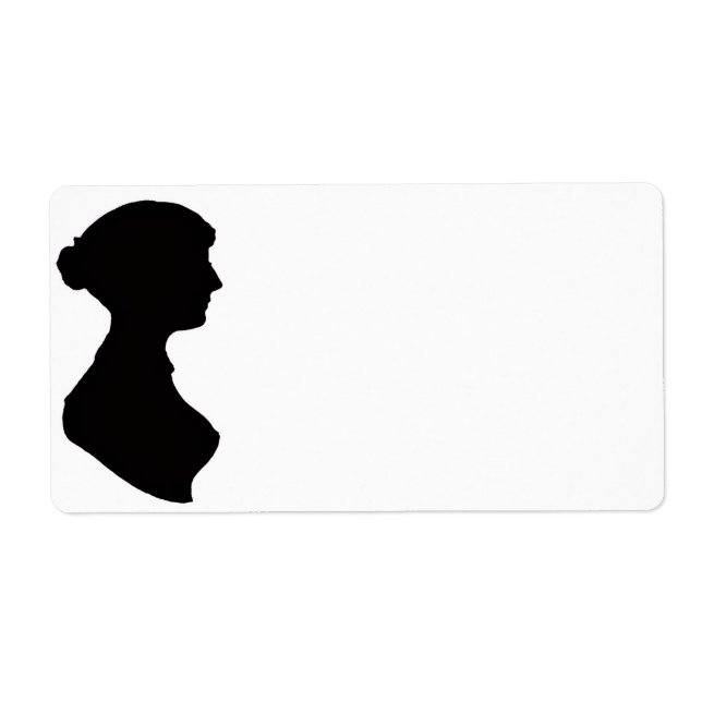 Etiqueta Jane Austen Silhouette (Frente)