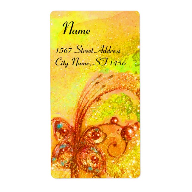 Etiqueta JARDIM DAS SOMBAS PERDIDAS,amarelo-acastanhado ver (Frente)