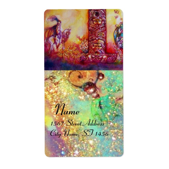 ETIQUETA JARDIM DAS SOMBRAS PERDIDAS / NOITE E CAVALO (Frente)