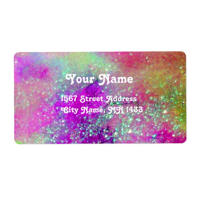 Etiqueta JARDIM DAS SOMBRAS PERDIDAS, Púrpura Azul-Rosa (Frente)