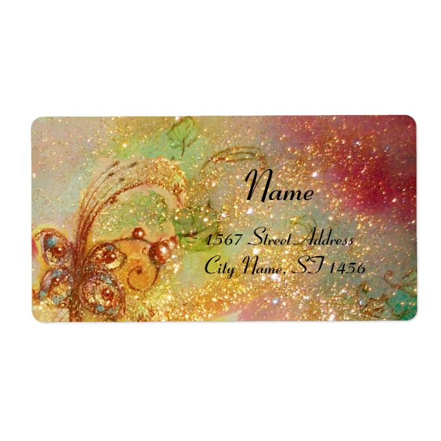 Etiqueta JARDIM DAS SOMBRAS PERDIDAS , verde-amarelo (Frente)