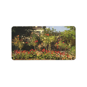 Etiqueta Jardim de Flores em Sainte Adresse por Claude Mone
