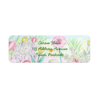 Etiqueta Jardim de Primavera Floral