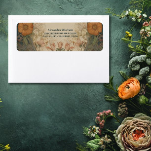 Etiqueta Jardim Encantado Chá de Noiva Art Nouveau