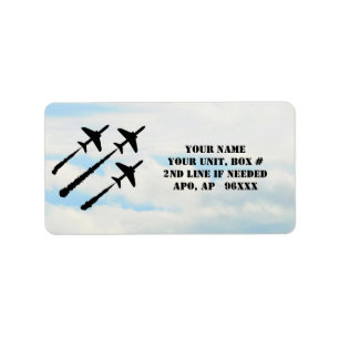Etiqueta Jatos militares USAF Céu Azul
