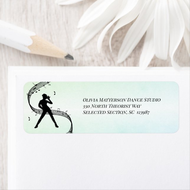 Etiqueta Jazz Dance Green Personal (Insitu)