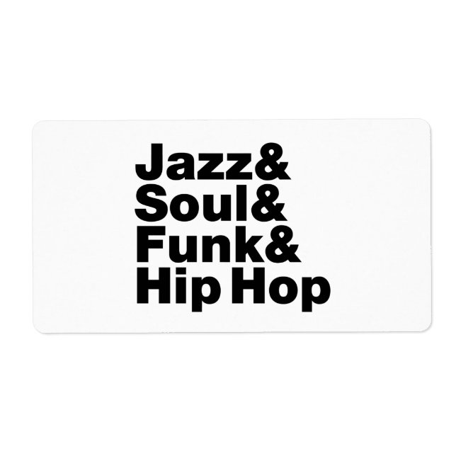 Etiqueta Jazz & Soul & Funk & Hip Hop (Frente)
