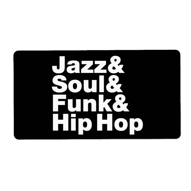 Etiqueta Jazz & Soul & Funk & Hip Hop (Frente)