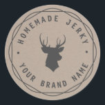 Etiqueta Jerky de Stag de Cabeçalho Personalizado<br><div class="desc">Lindas etiquetas do Kraft não só para suas etiquetas de presentes caseiras, ruins de excelente para suas doações de feriado, presentes para hospedeiros, favoritos para festas, etc. Personalize-o com o seu próprio texto! **Para alterar o texto, use a opção personalizar. Para alterações de texto mais abrangentes, como alterações na fonte,...</div>