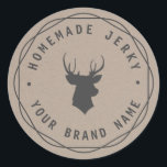 Etiqueta Jerky de Stag de Cabeçalho Personalizado<br><div class="desc">Lindas etiquetas do Kraft não só para suas etiquetas de presentes caseiras, ruins de excelente para suas doações de feriado, presentes para hospedeiros, favoritos para festas, etc. Personalize-o com o seu próprio texto! **Para alterar o texto, use a opção personalizar. Para alterações de texto mais abrangentes, como alterações na fonte,...</div>