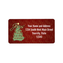 Etiqueta Jesus é a razão do Natal cristão