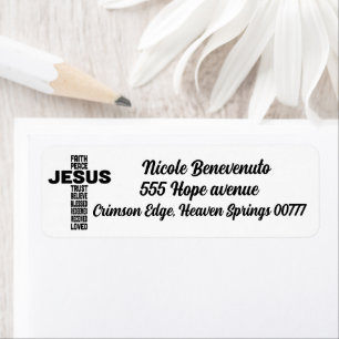 Etiqueta Jesus é o centro da design