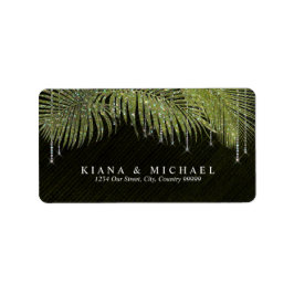 Etiqueta Jewel Palm Leaf Green ID830